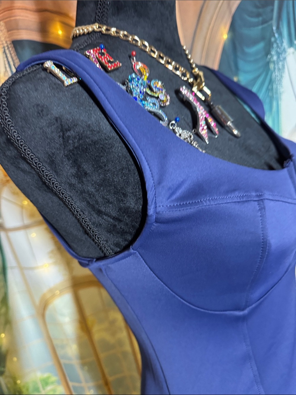 Gorgeous Good American Royal Blue Sleeveless Bodycon Maxi  Dress